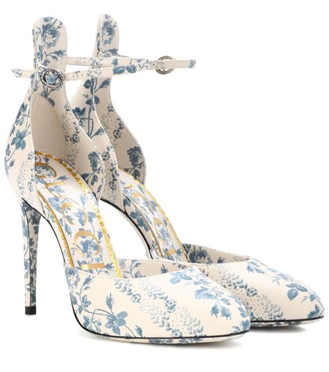 gucci heels floral